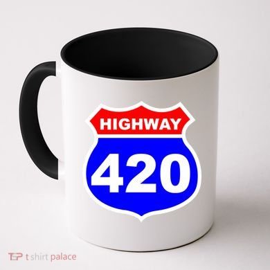 Highway 420 Sign Weed Coffee Mug