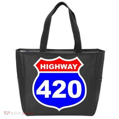 Highway 420 Sign Weed Tote Bag