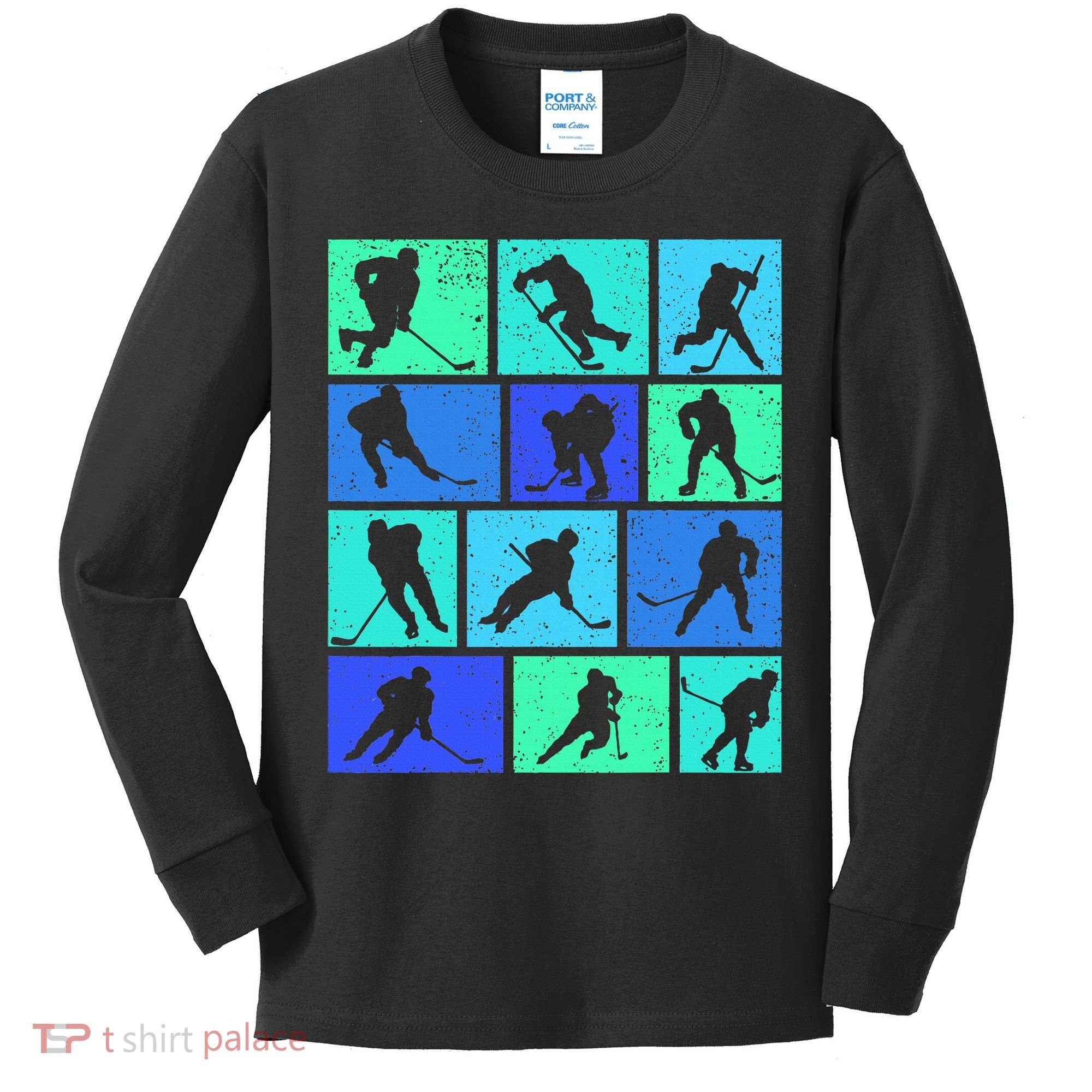 Hockey Ice Hockey Kids Long Sleeve Shirt