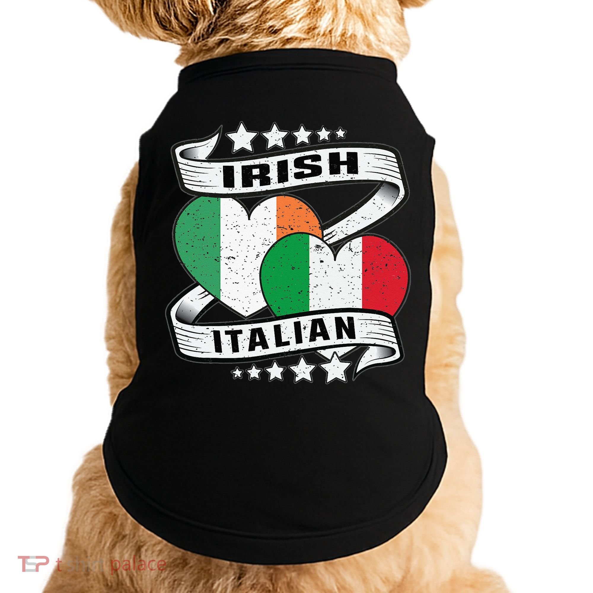 Half Irish Half Italian Irish Italian Flag Doggie Tank