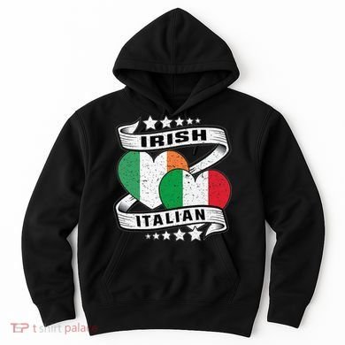 Half Irish Half Italian Irish Italian Flag Hoodie