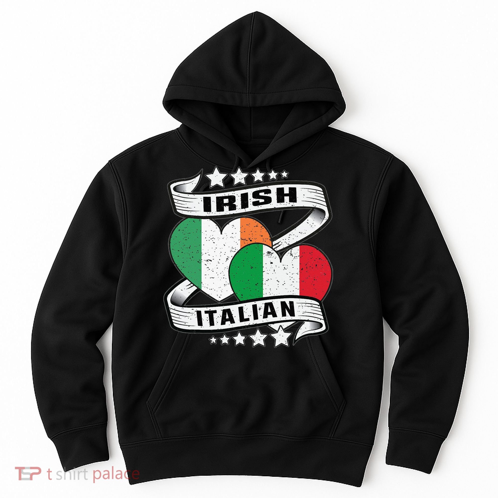 Half Irish Half Italian Irish Italian Flag Hoodie