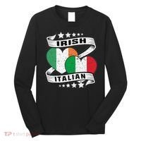 Half Irish Half Italian Irish Italian Flag Long Sleeve Shirt thumb 0