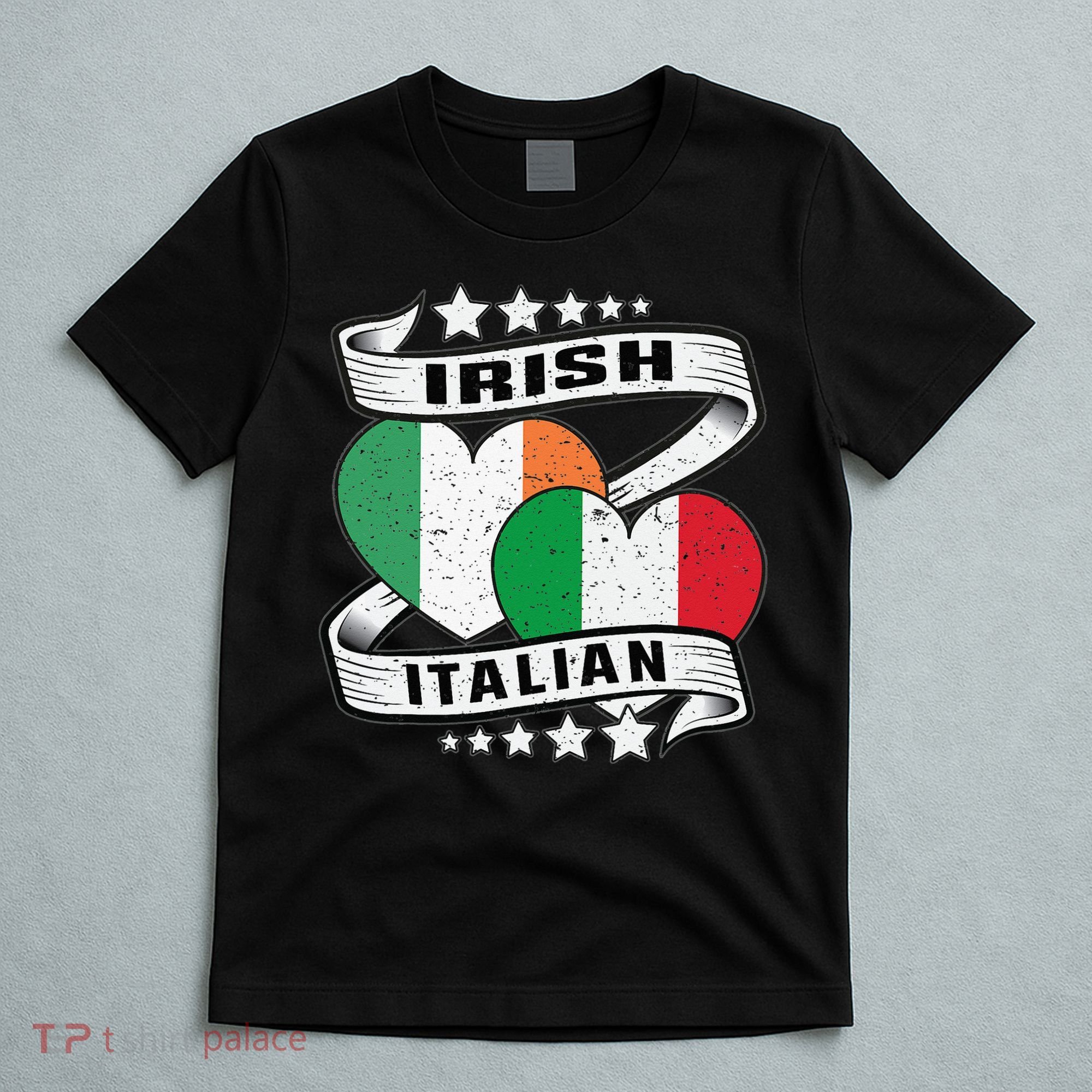 Half Irish Half Italian Irish Italian Flag T-Shirt