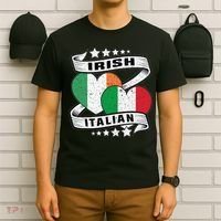 Half Irish Half Italian Irish Italian Flag T-Shirt thumb 6