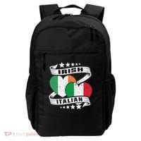Half Irish Half Italian Irish Italian Flag Backpack thumb 0