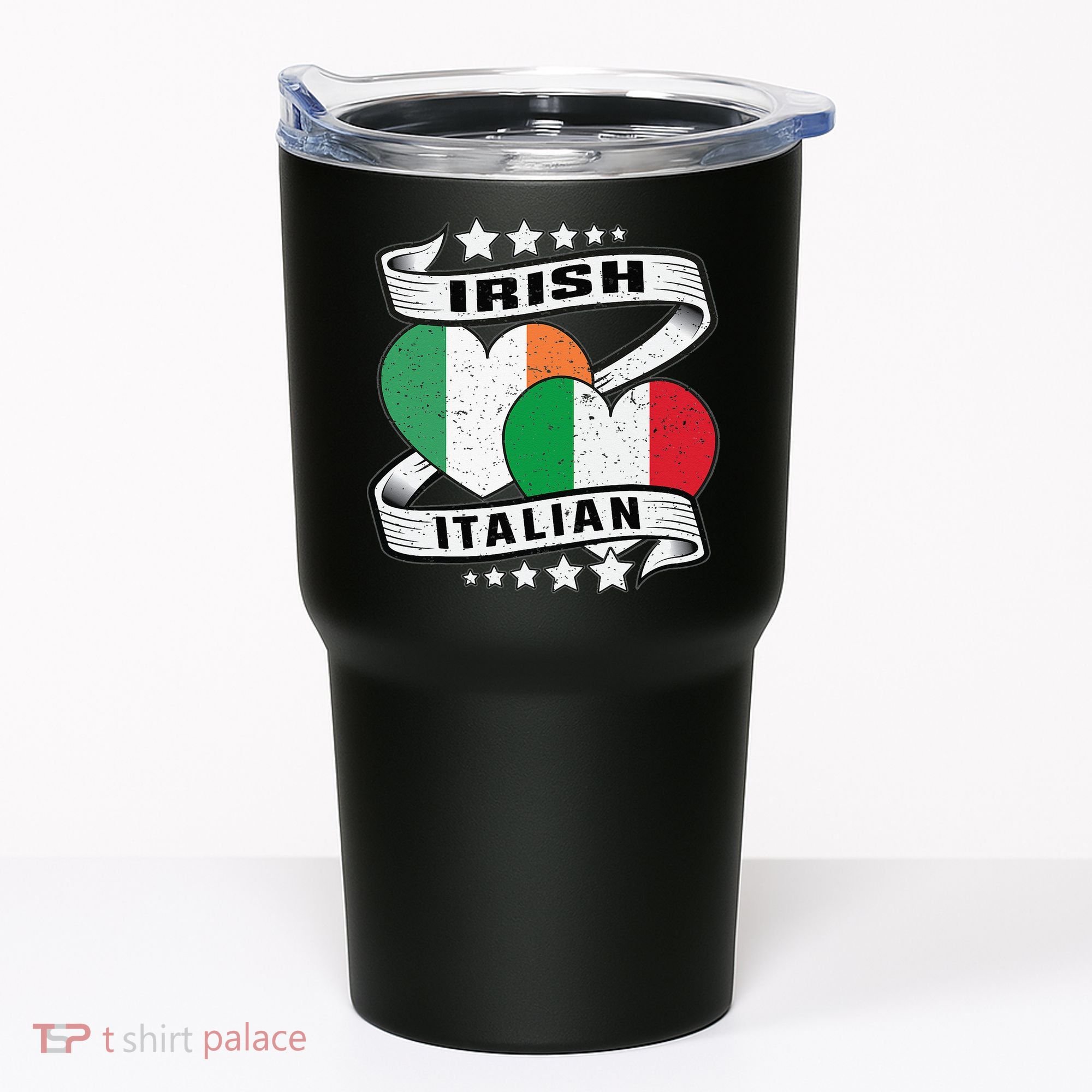 Half Irish Half Italian Irish Italian Flag Tumbler