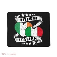Half Irish Half Italian Irish Italian Flag Mousepad thumb 0