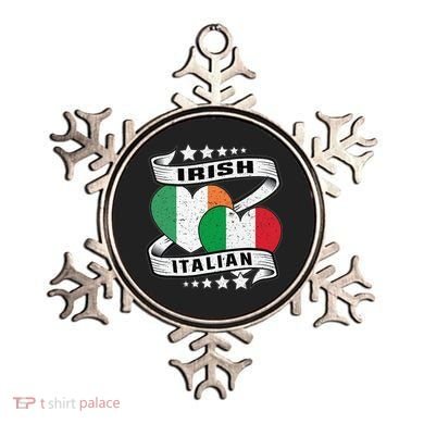 Half Irish Half Italian Irish Italian Flag Ornament