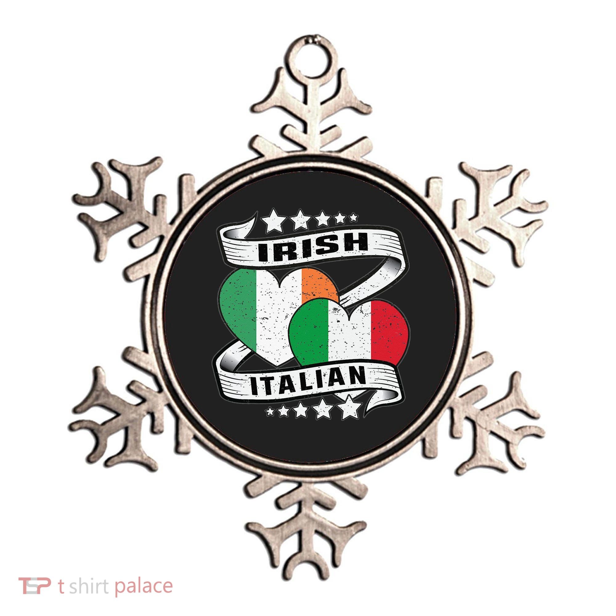 Half Irish Half Italian Irish Italian Flag Ornament