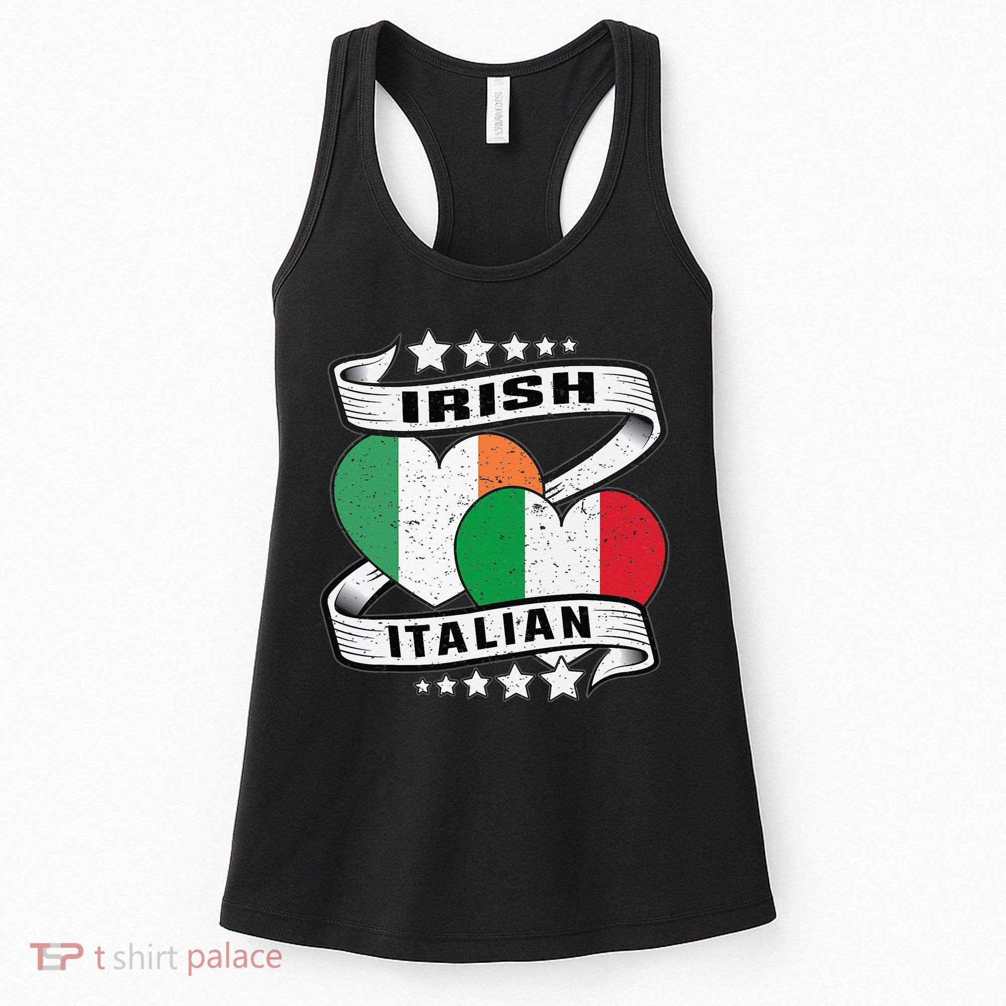 Half Irish Half Italian Irish Italian Flag Women's Tank Top
