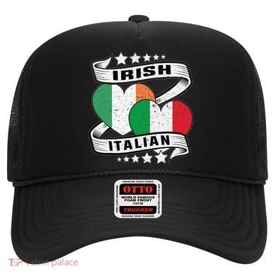 Half Irish Half Italian Irish Italian Flag Hat