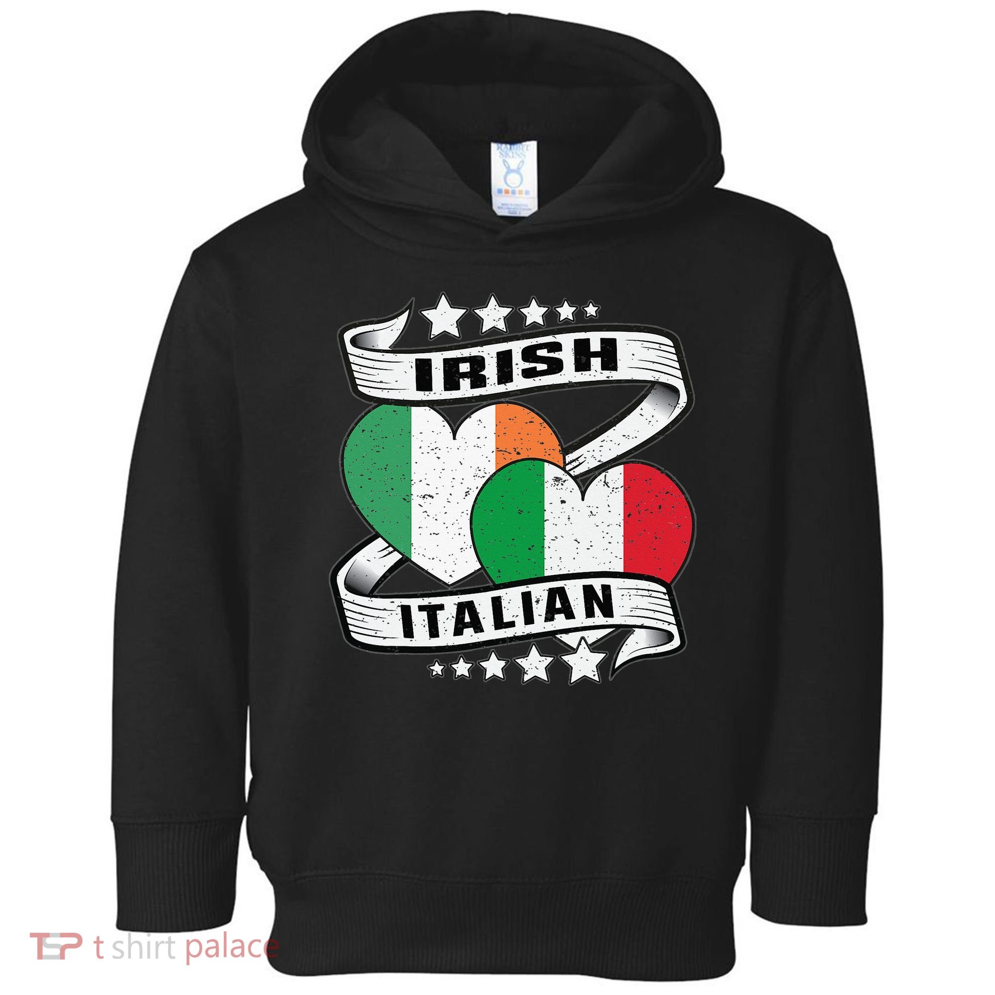 Half Irish Half Italian Irish Italian Flag Toddler Hoodie