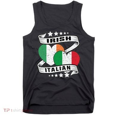 Half Irish Half Italian Irish Italian Flag Tank Top