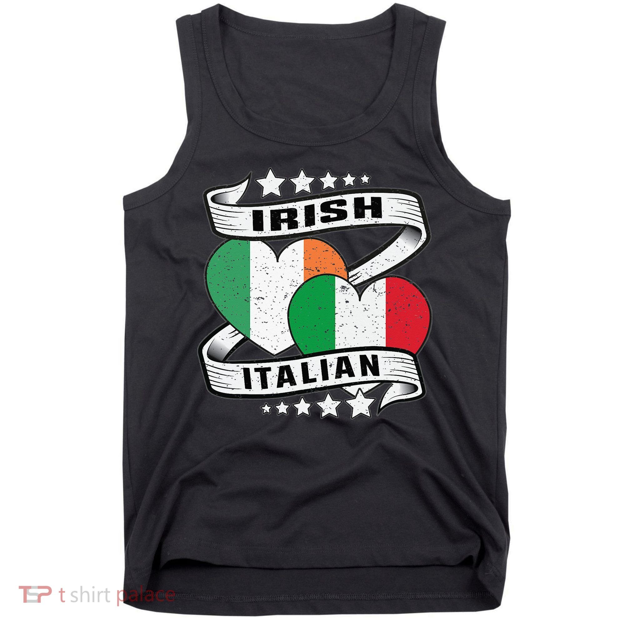 Half Irish Half Italian Irish Italian Flag Tank Top