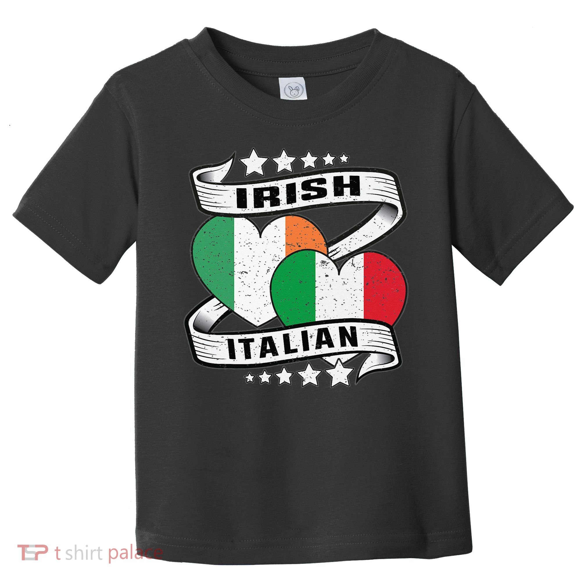 Half Irish Half Italian Irish Italian Flag Toddler T-Shirt
