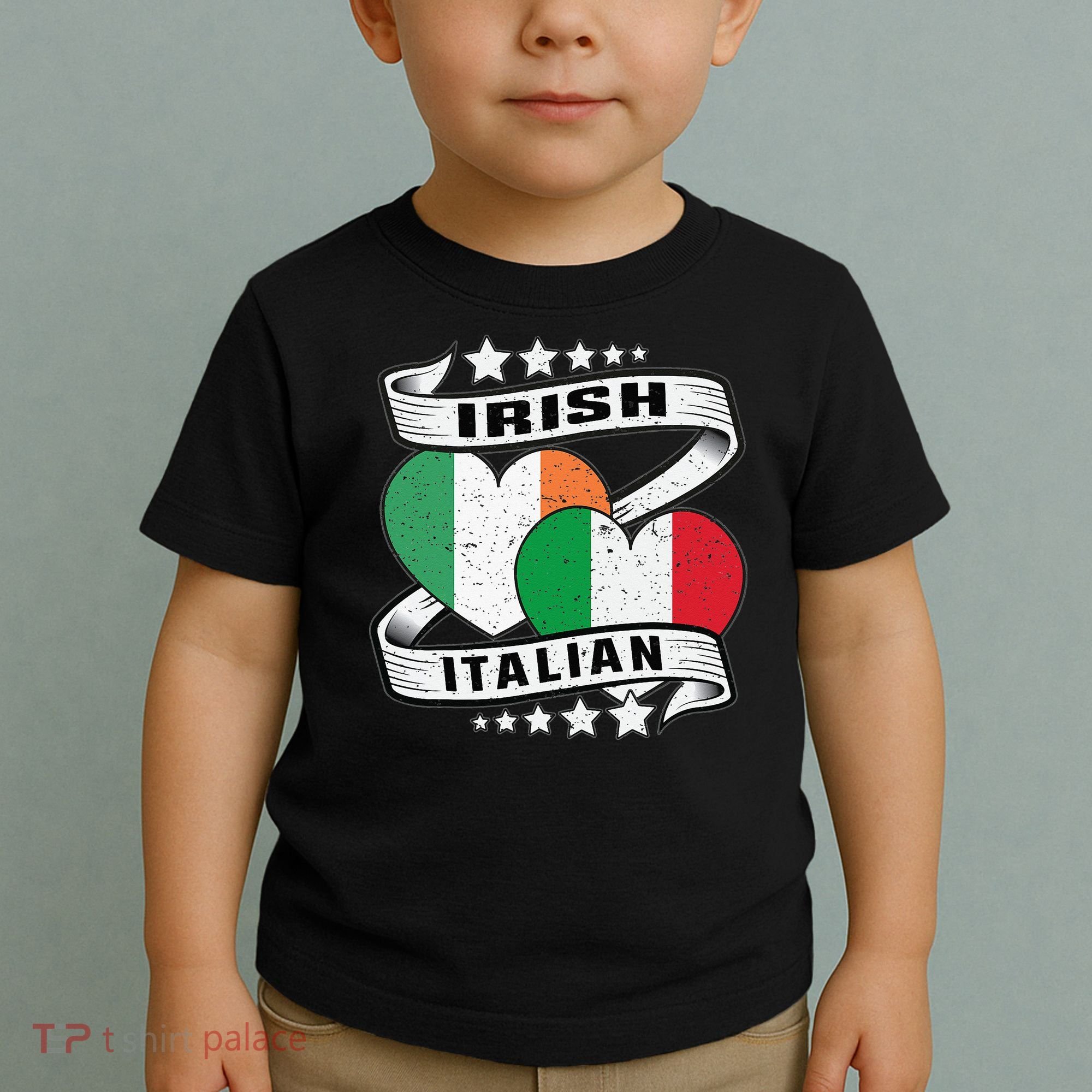 Half Irish Half Italian Irish Italian Flag Toddler T-Shirt