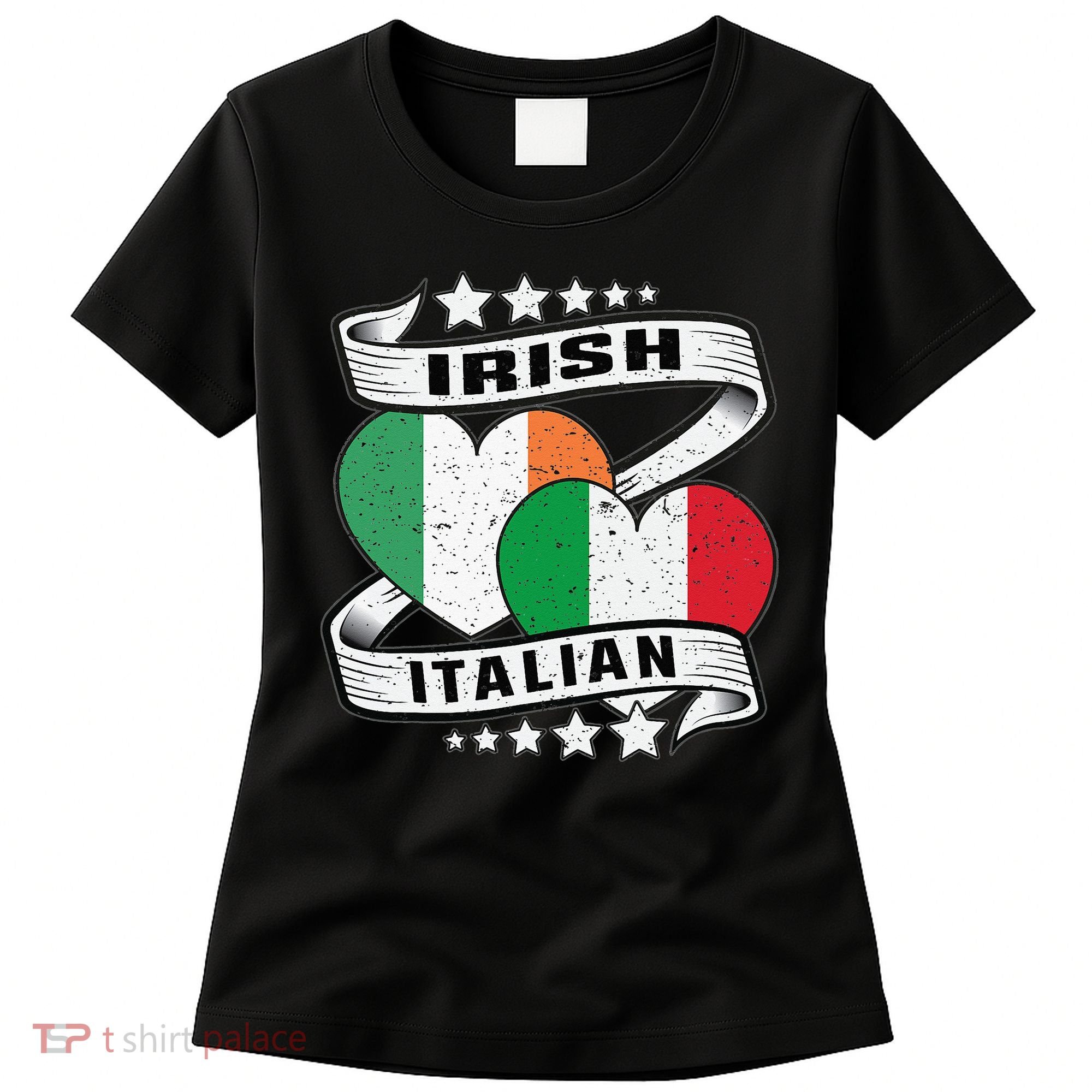 Half Irish Half Italian Irish Italian Flag Women's T-Shirt
