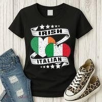 Half Irish Half Italian Irish Italian Flag Women's T-Shirt thumb 3