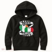 Half Irish Half Italian Irish Italian Flag Kids Hoodie thumb 0
