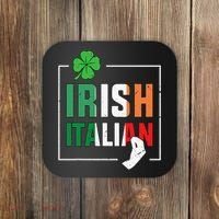 Half Irish Half Italian Irish Italian Flag Coaster thumb 0