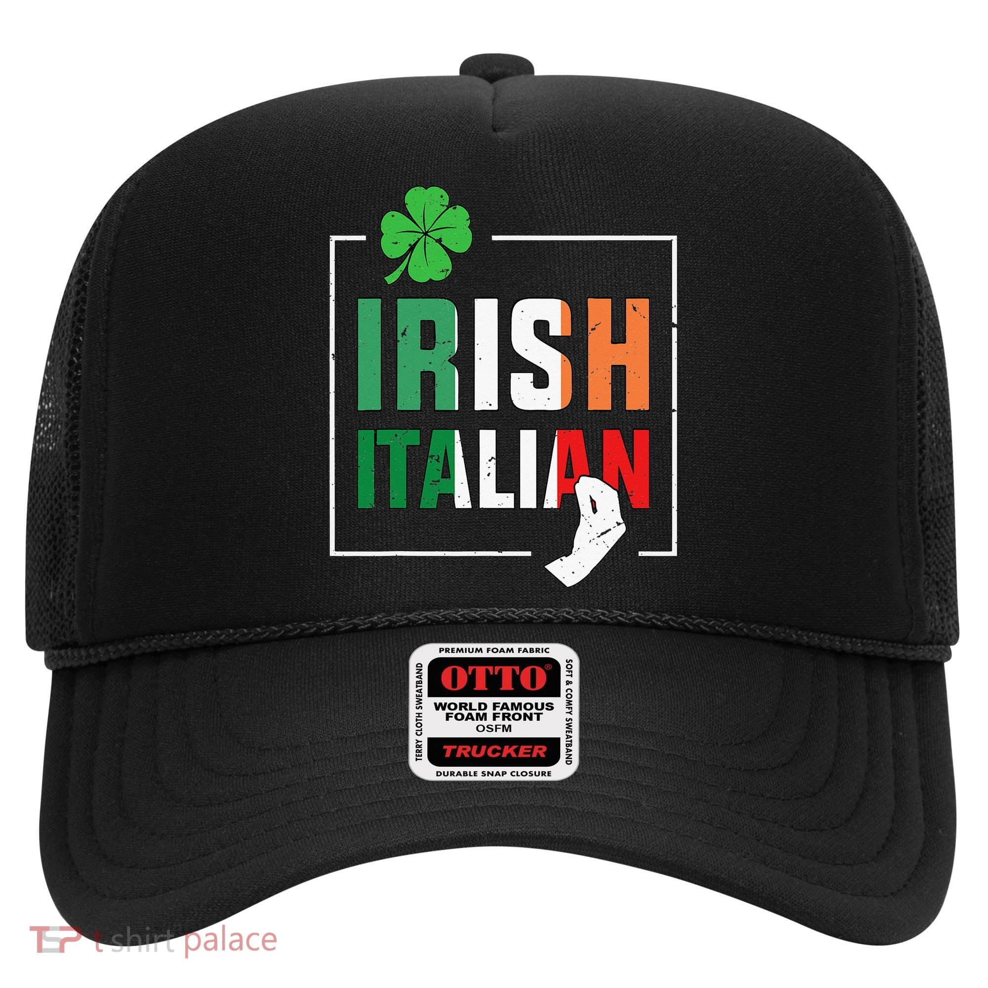 Half Irish Half Italian Irish Italian Flag Hat