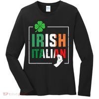 Half Irish Half Italian Irish Italian Flag Women's Long Sleeve Shirt thumb 0