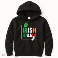 Half Irish Half Italian Irish Italian Flag Kids Hoodie thumb 0