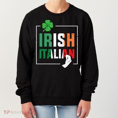 Half Irish Half Italian Irish Italian Flag Women's Sweatshirt