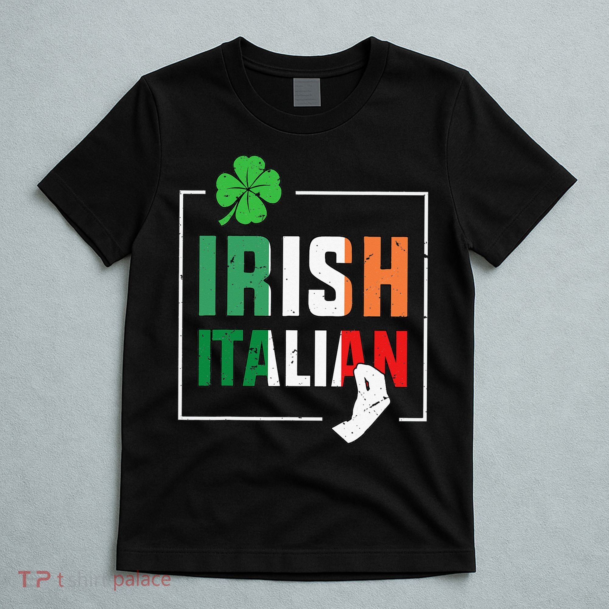 Half Irish Half Italian Irish Italian Flag T-Shirt