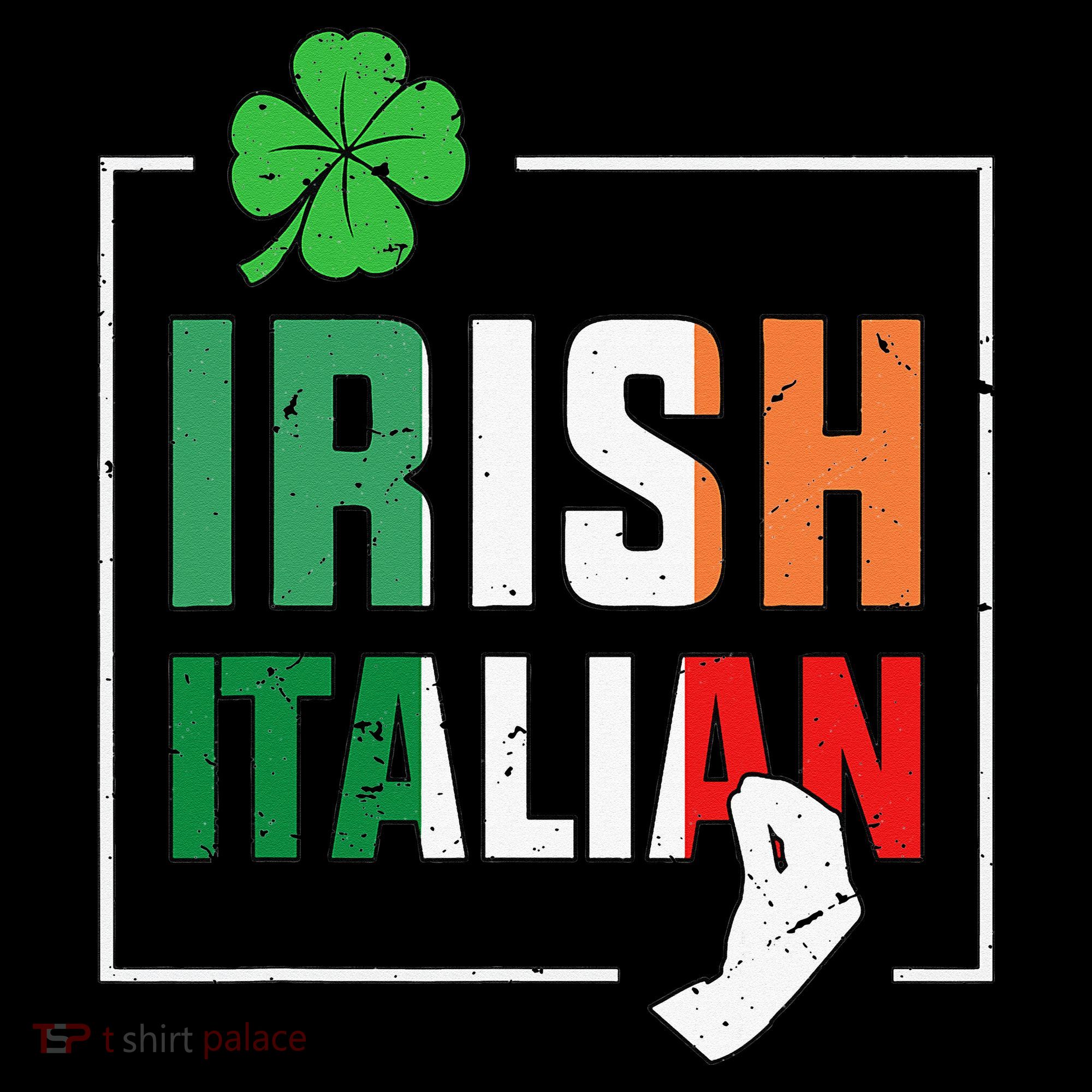 Half Irish Half Italian Irish Italian Flag Women's Hoodie
