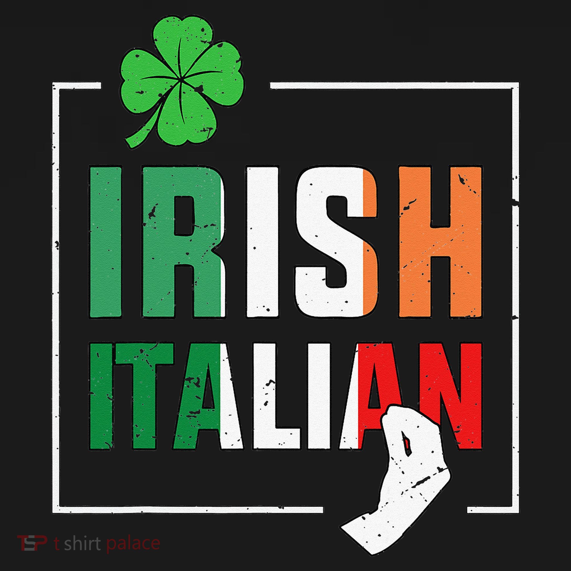 Half Irish Half Italian Irish Italian Flag Mousepad