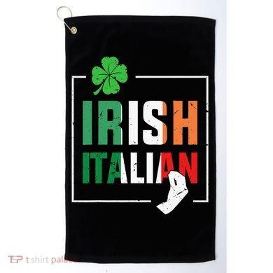 Half Irish Half Italian Irish Italian Flag Golf Towel