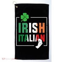 Half Irish Half Italian Irish Italian Flag Golf Towel thumb 0