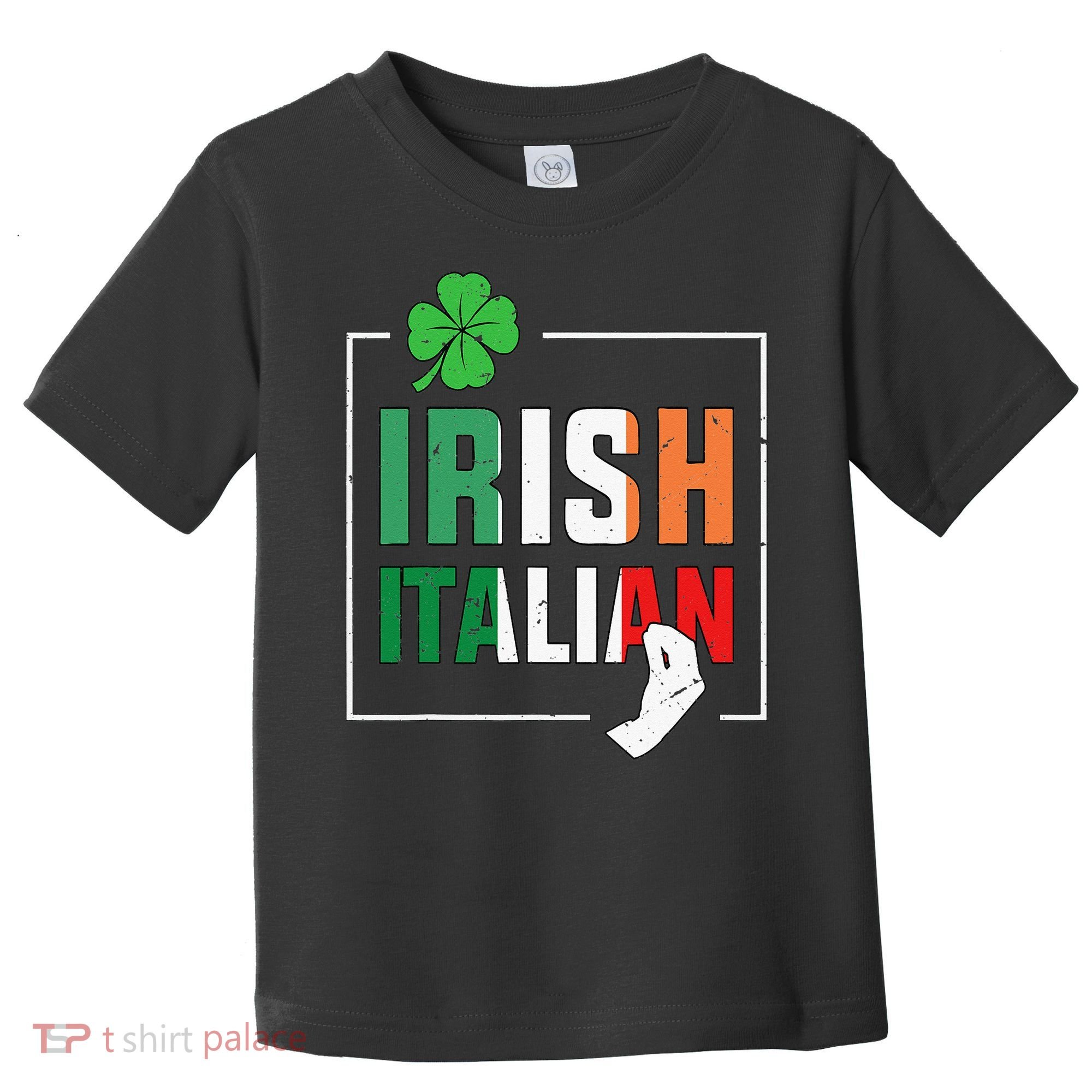 Half Irish Half Italian Irish Italian Flag Toddler T-Shirt