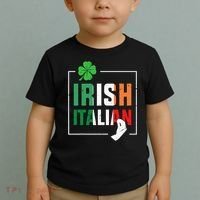 Half Irish Half Italian Irish Italian Flag Toddler T-Shirt thumb 2