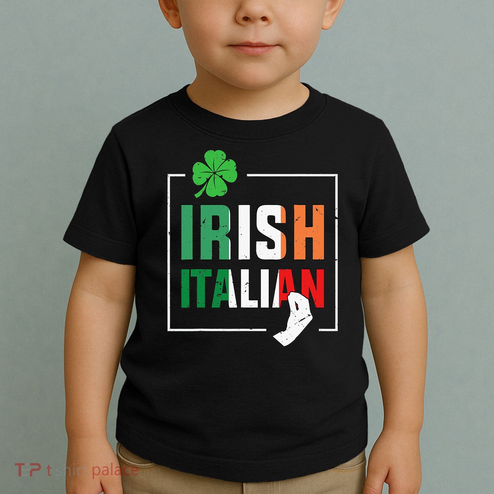 Half Irish Half Italian Irish Italian Flag Toddler T-Shirt