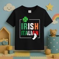 Half Irish Half Italian Irish Italian Flag Toddler T-Shirt thumb 3