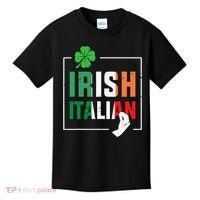 Half Irish Half Italian Irish Italian Flag Kids T-Shirt thumb 0