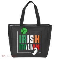 Half Irish Half Italian Irish Italian Flag Tote Bag thumb 0
