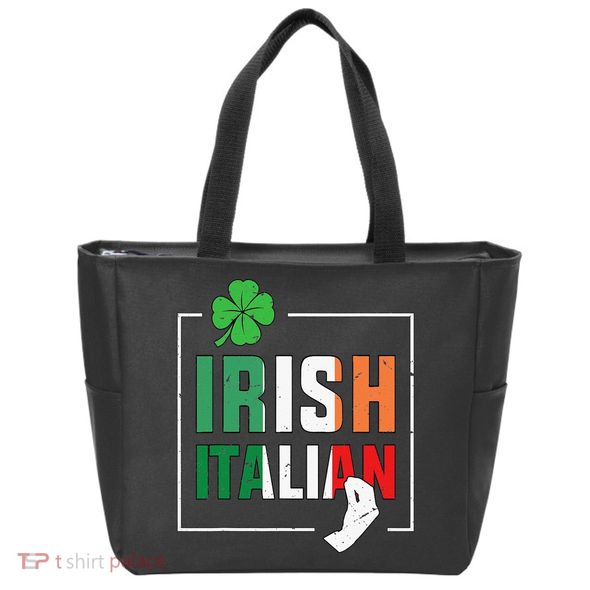Half Irish Half Italian Irish Italian Flag Tote Bag