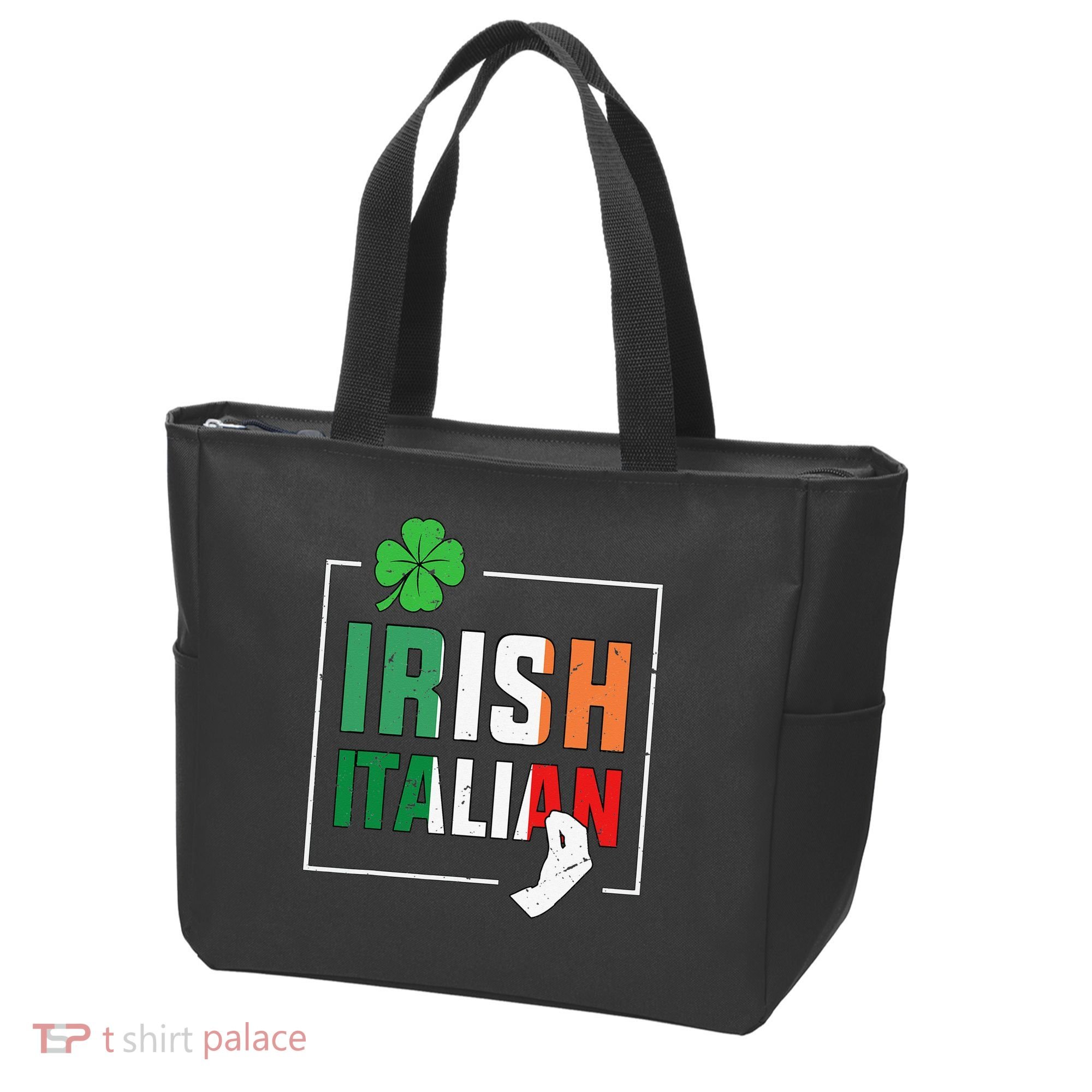 Half Irish Half Italian Irish Italian Flag Tote Bag