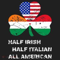 Half Irish Half Italian All American Flag Shamrock Beanie thumb 2