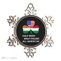 Half Irish Half Italian All American Flag Shamrock Ornament thumb 0
