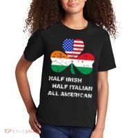 Half Irish Half Italian All American Flag Shamrock Kids T-Shirt thumb 2