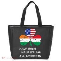 Half Irish Half Italian All American Flag Shamrock Tote Bag thumb 0