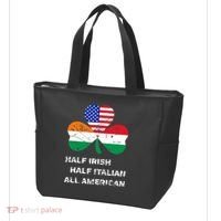 Half Irish Half Italian All American Flag Shamrock Tote Bag thumb 3