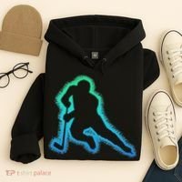 Hockey Ice Hockey, Black Hoodie thumb 4