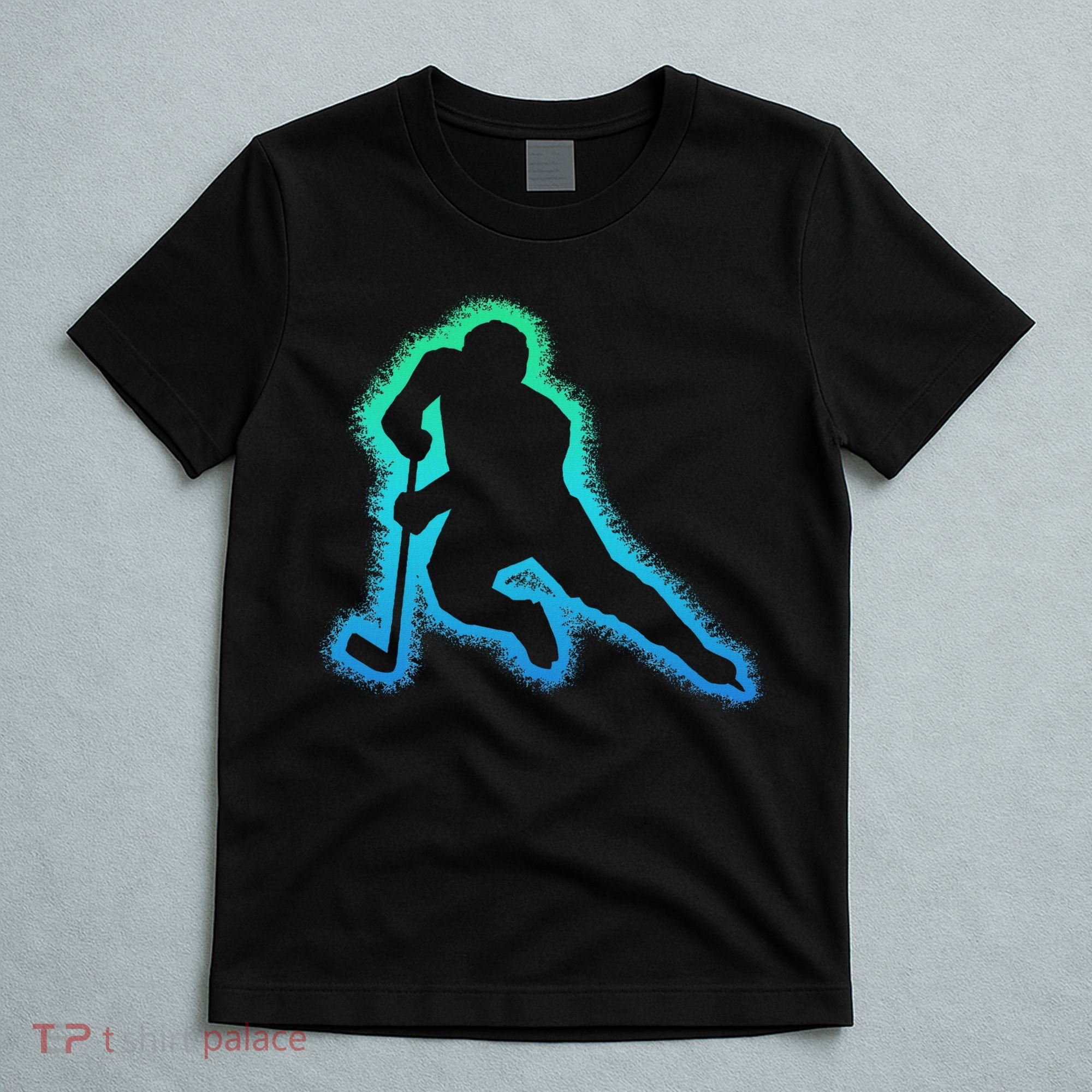 Hockey Ice Hockey, Black T-Shirt