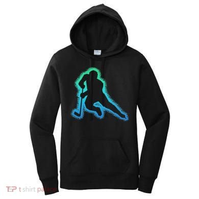 Hockey Ice Hockey, Black Women's Hoodie